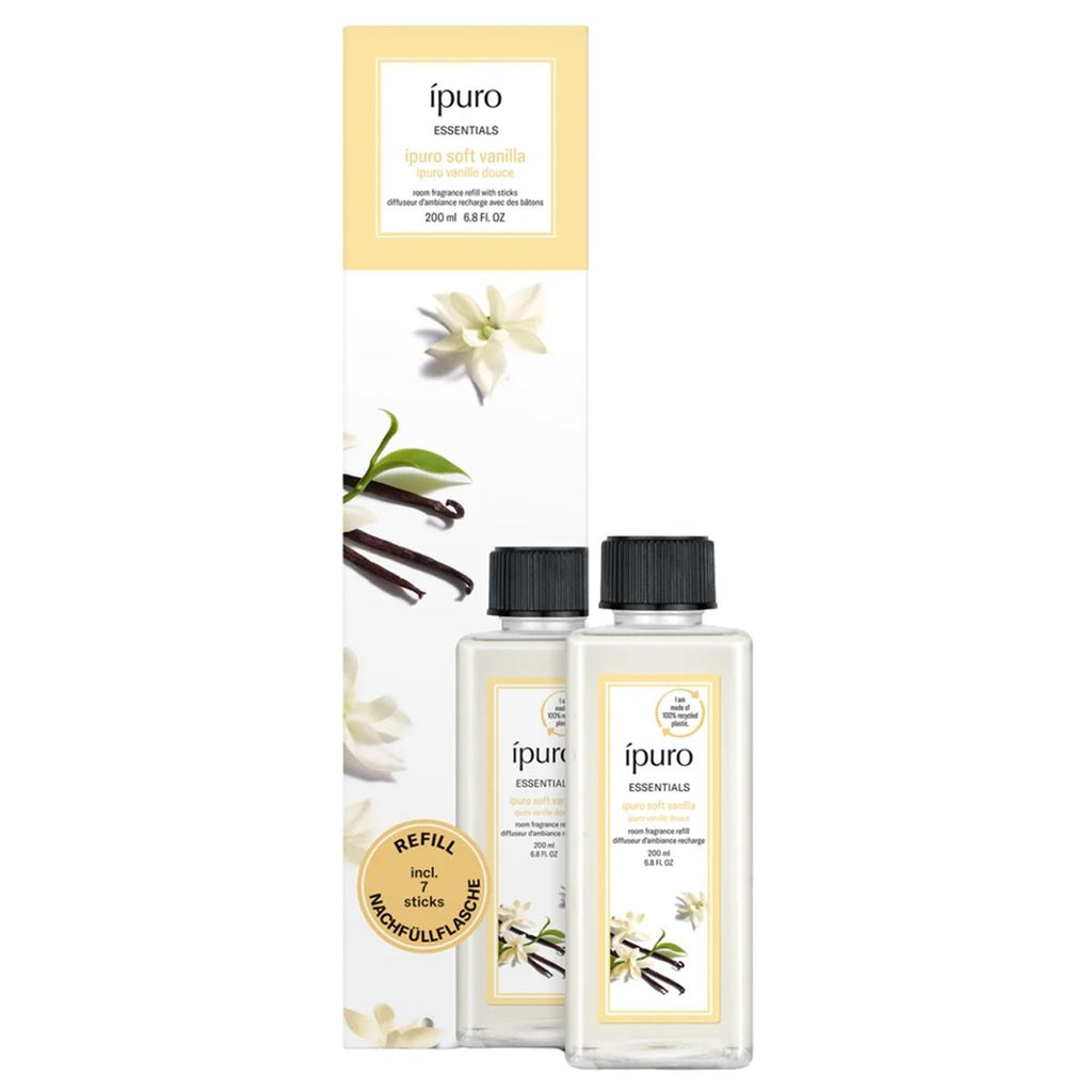 Ipuro geurdiffuser navulling soft vanilla 200ml