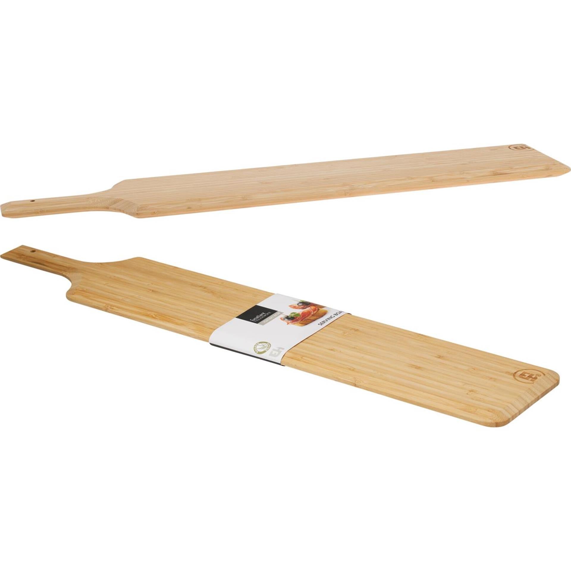Excellent houseware serveerplank bamboe 75x14x20cm