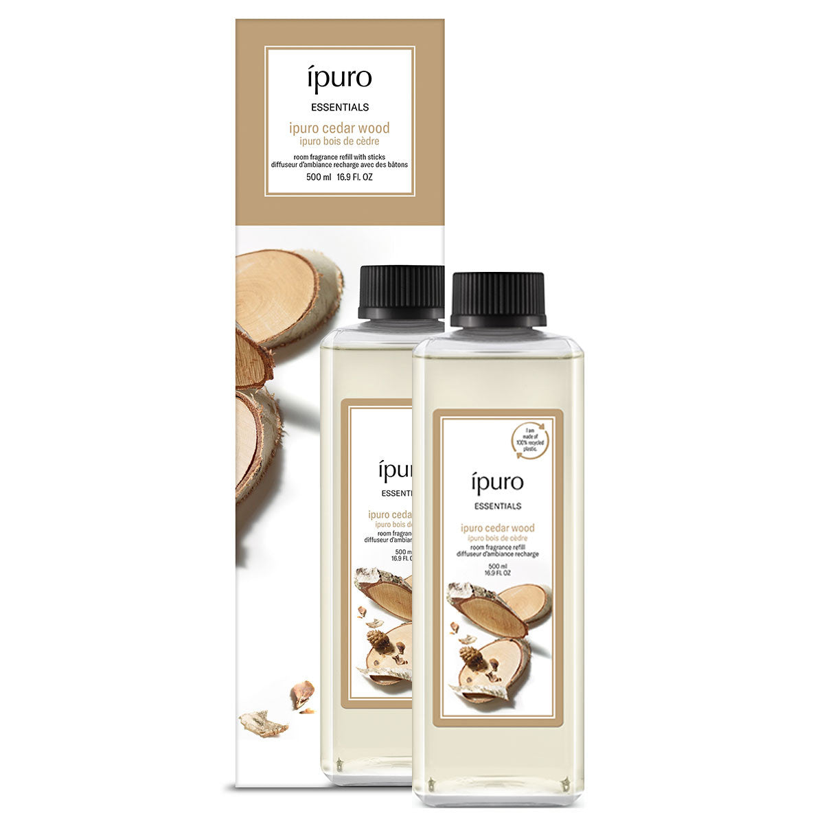 Ipuro geurdiffuser navulling cedar wood 500ml