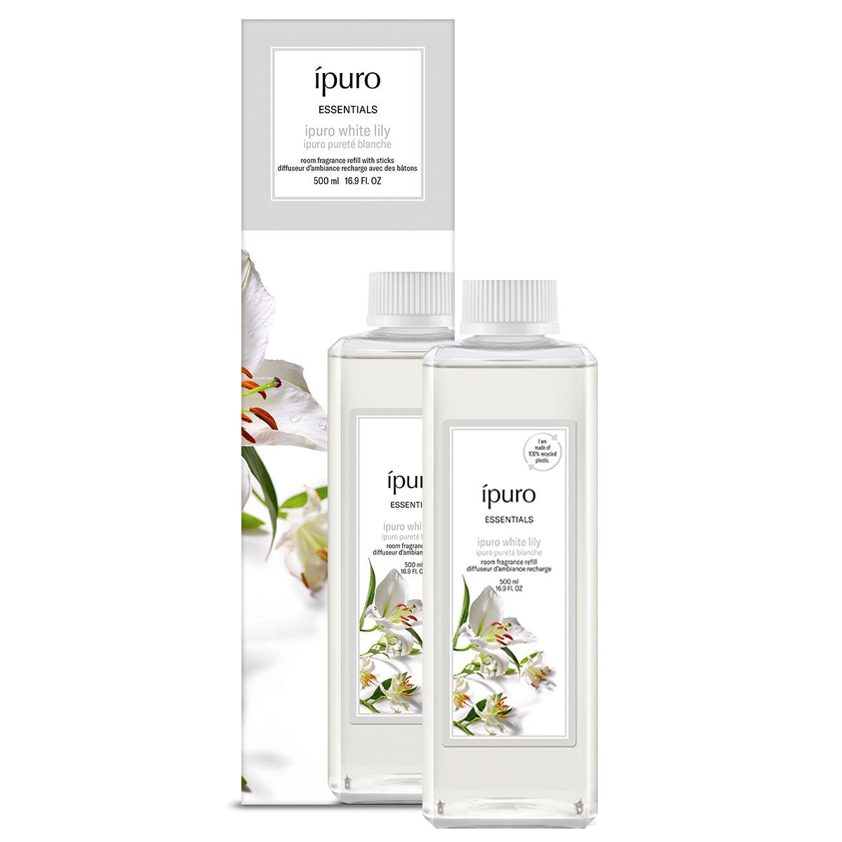 Ipuro geurdiffuser navulling white lily 500ml