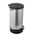 Rotho paso pedaalemmer 30l zilver metallic