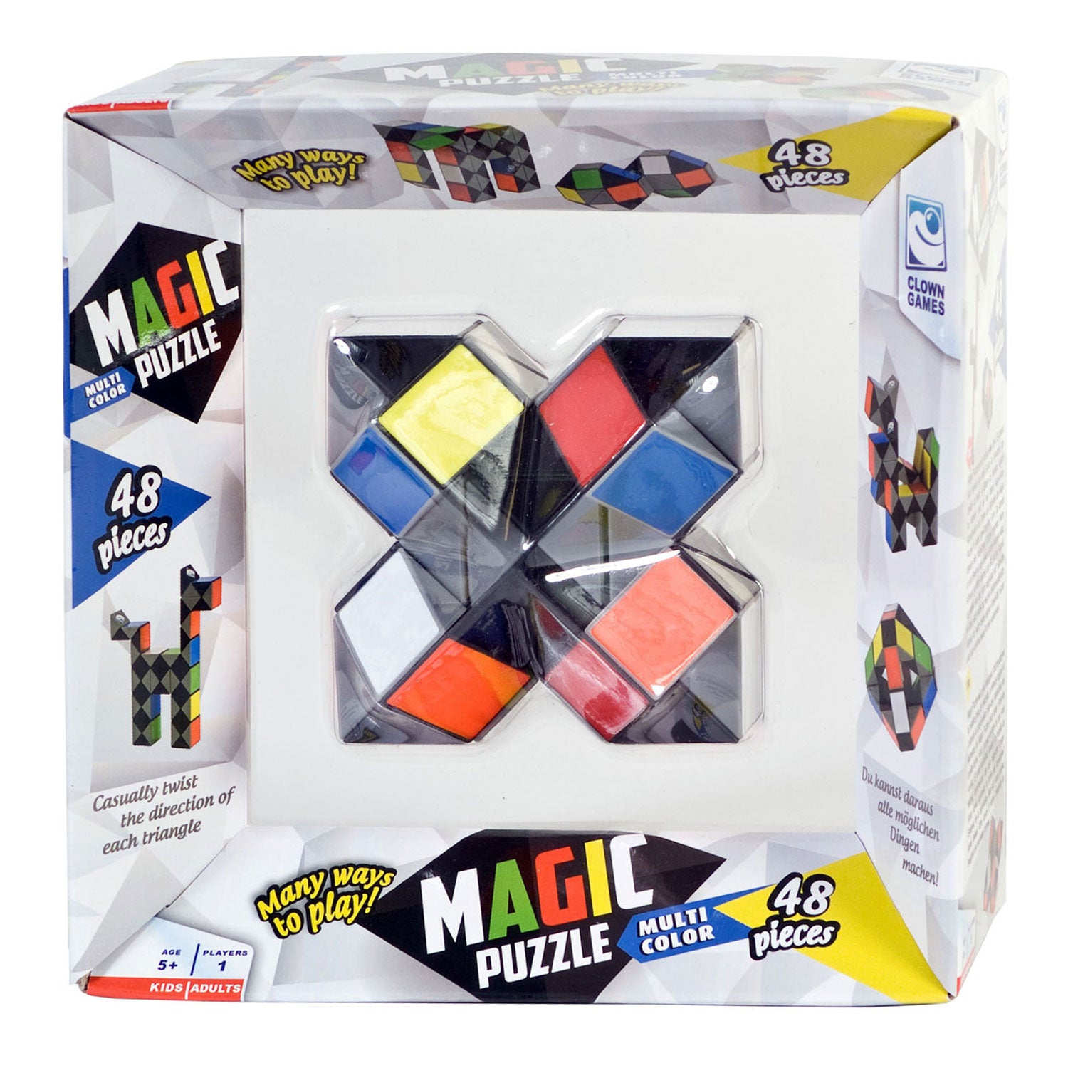 Clown-Spiele, Clown-Zauberpuzzle, mehrfarbig
