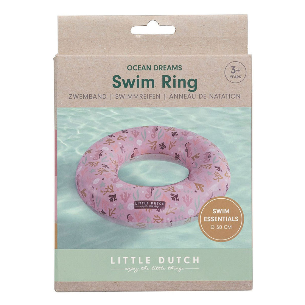 Little Dutch Ocean Dreams Schwimmring, rosa, 50 cm