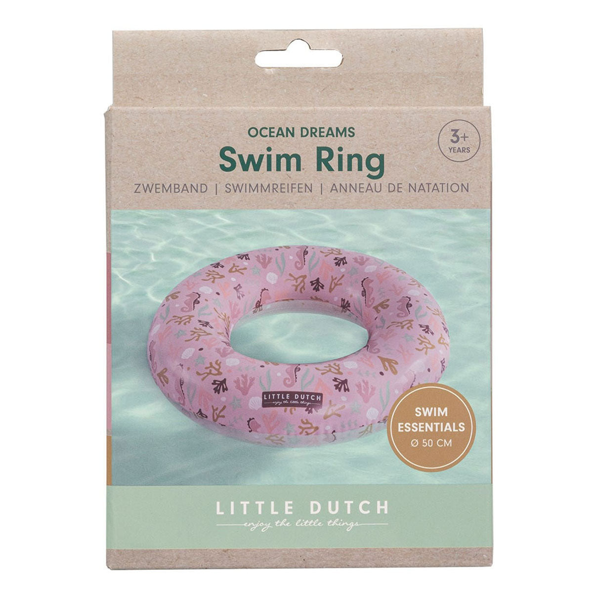 Little Dutch Ocean Dreams Schwimmring, rosa, 50 cm
