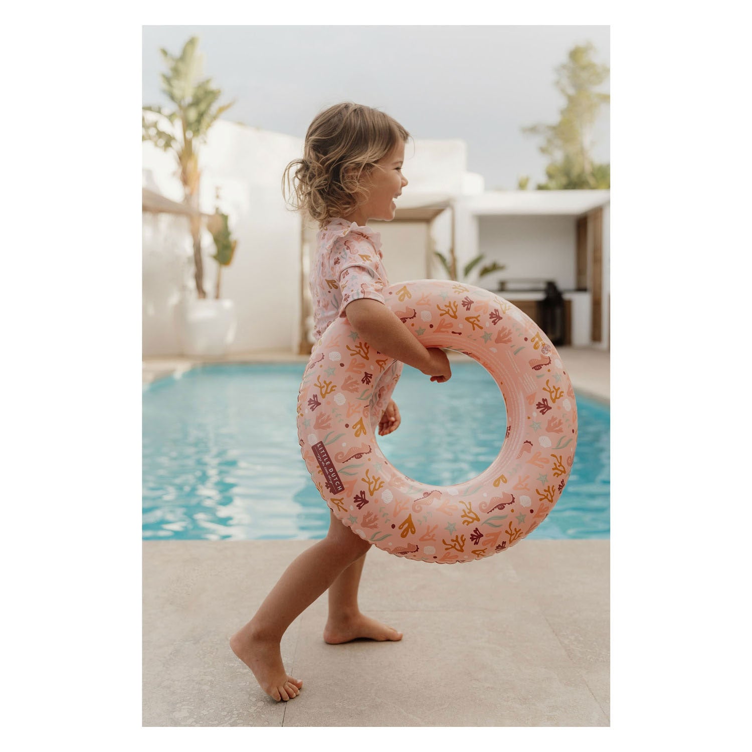 Little Dutch Ocean Dreams Schwimmring, rosa, 50 cm