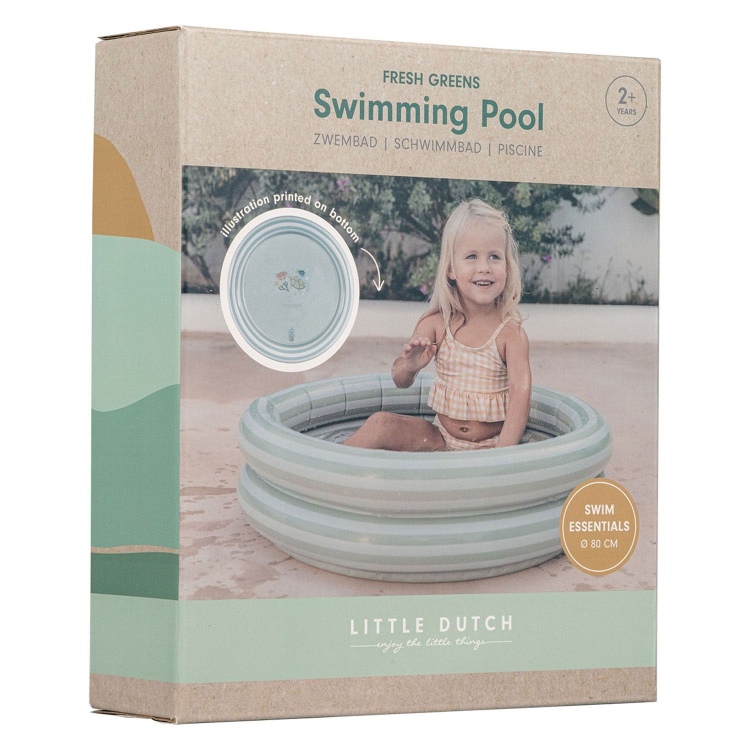 Little Dutch Fresh Greens Swimmingpool, 80 cm