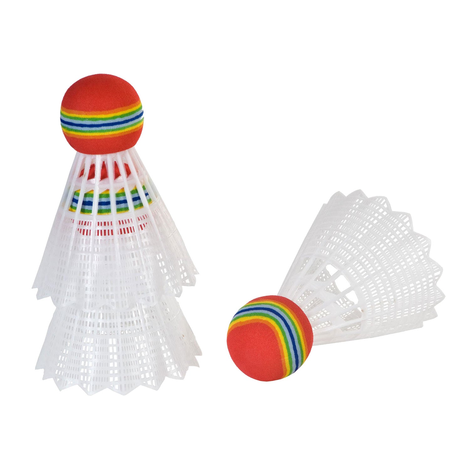 Sportx Mini-Badminton-Federbälle im Rohr, 3 Stück.