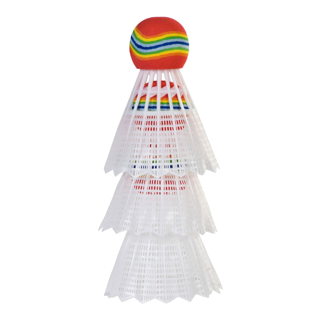 Sportx Mini-Badminton-Federbälle im Rohr, 3 Stück.