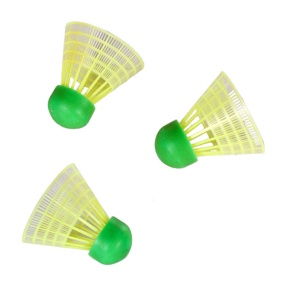 SportX Speed-Badminton-Federbälle im Rohr, 3 Stück.