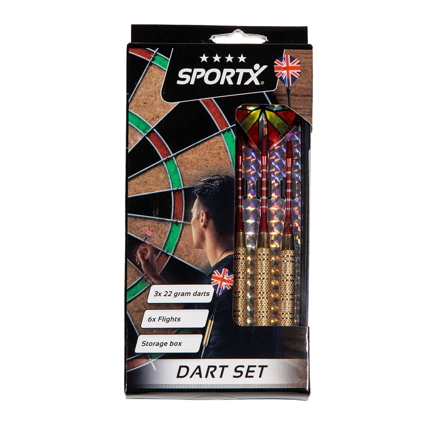SportX Dart Deluxe im Etui, 22 Gramm