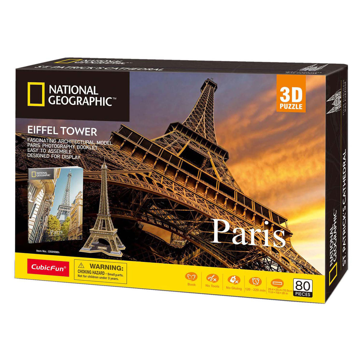 Cubic Fun 3D-Puzzle National Geographic Eiffelturm