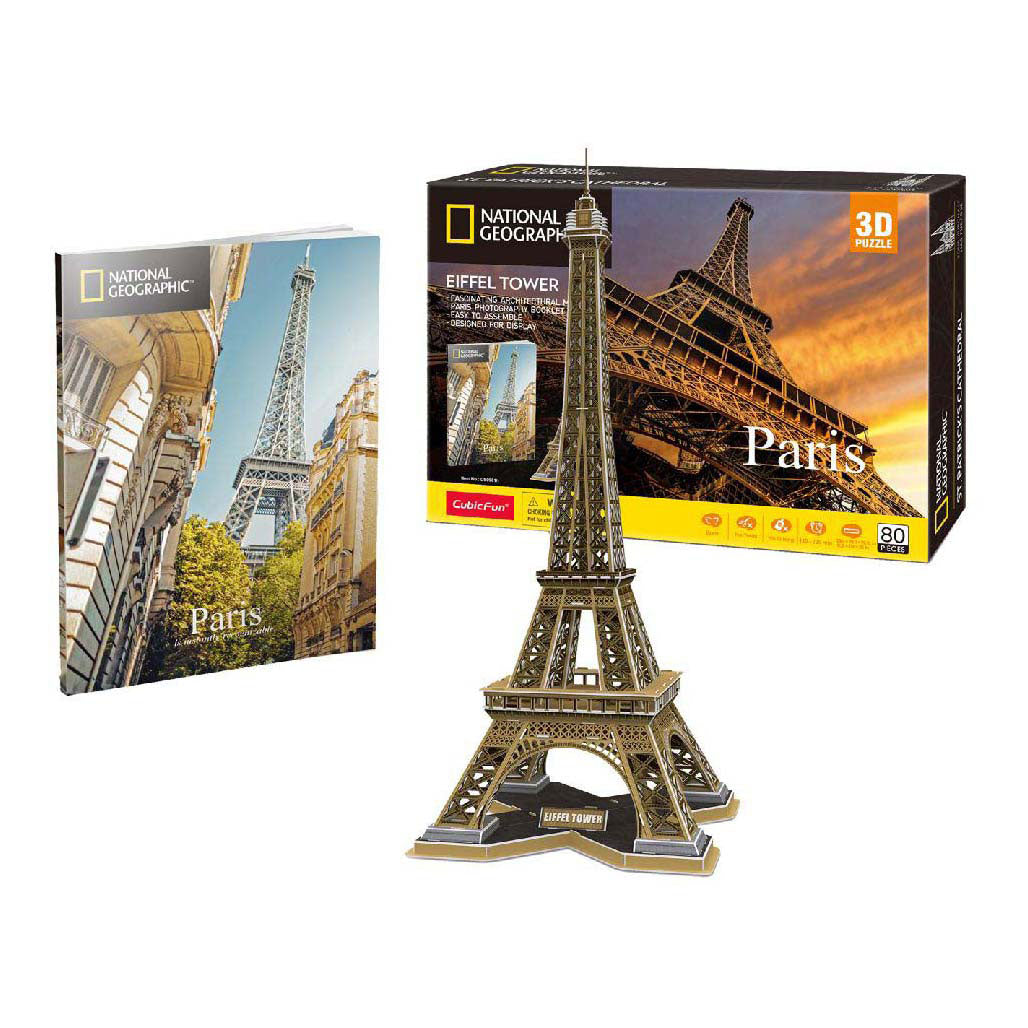 Cubic Fun 3D-Puzzle National Geographic Eiffelturm