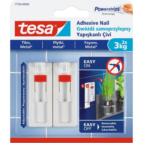 Tesa zelfklevende spijker 3 kg verstelbaar
