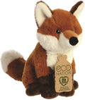Aurora pluche knuffeldier rode vos - 23 cm - vossen knuffels - cadeau voor kinderen - bosdieren