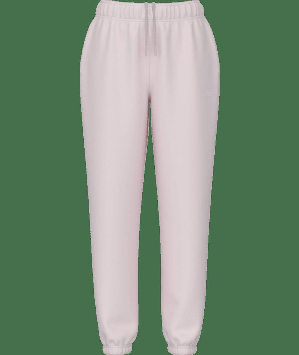 New balance sport essentials french terry jogger dames broek - pink salt s