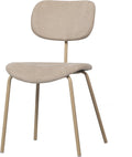 Woood eetkamerstoel link - kunststof - zand - 78x54x45