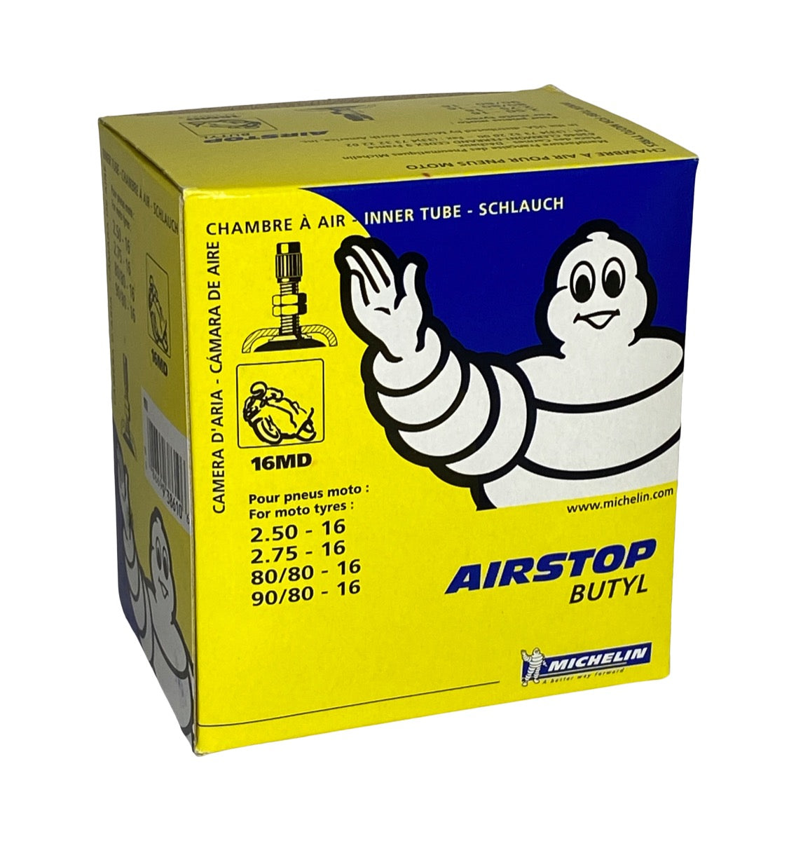 Michelin-Schlauch 16-2.50 2.75 80-80 90-80 Gerades Ventil
