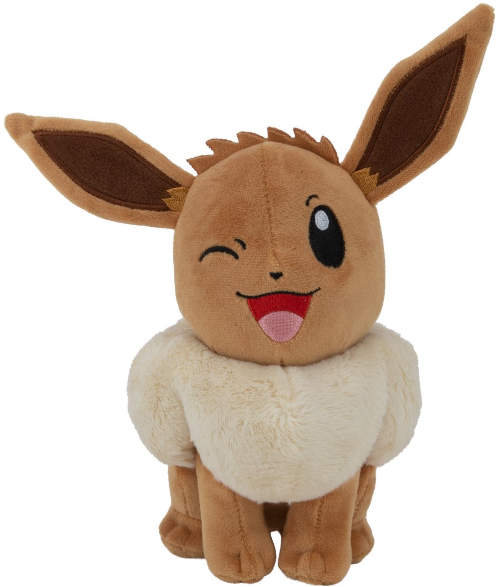 Jazwares Pokémon Plüsch-Eevee, 20 cm