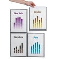 Informatie wandhouder paperflow a4 grijs