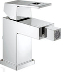 Grohe eurocube bidetkraan - flexibele uitloop - met trekwaste - chroom