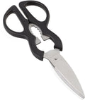 Leifheit sterling schaar - keukenschaar - huishoudschaar - incl. flesopener - rvs - zwart