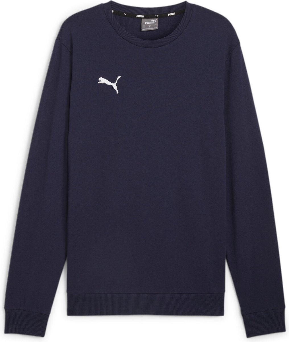 Puma teamgoal casuals crew neck sweat heren sporttrui - navy- white xl