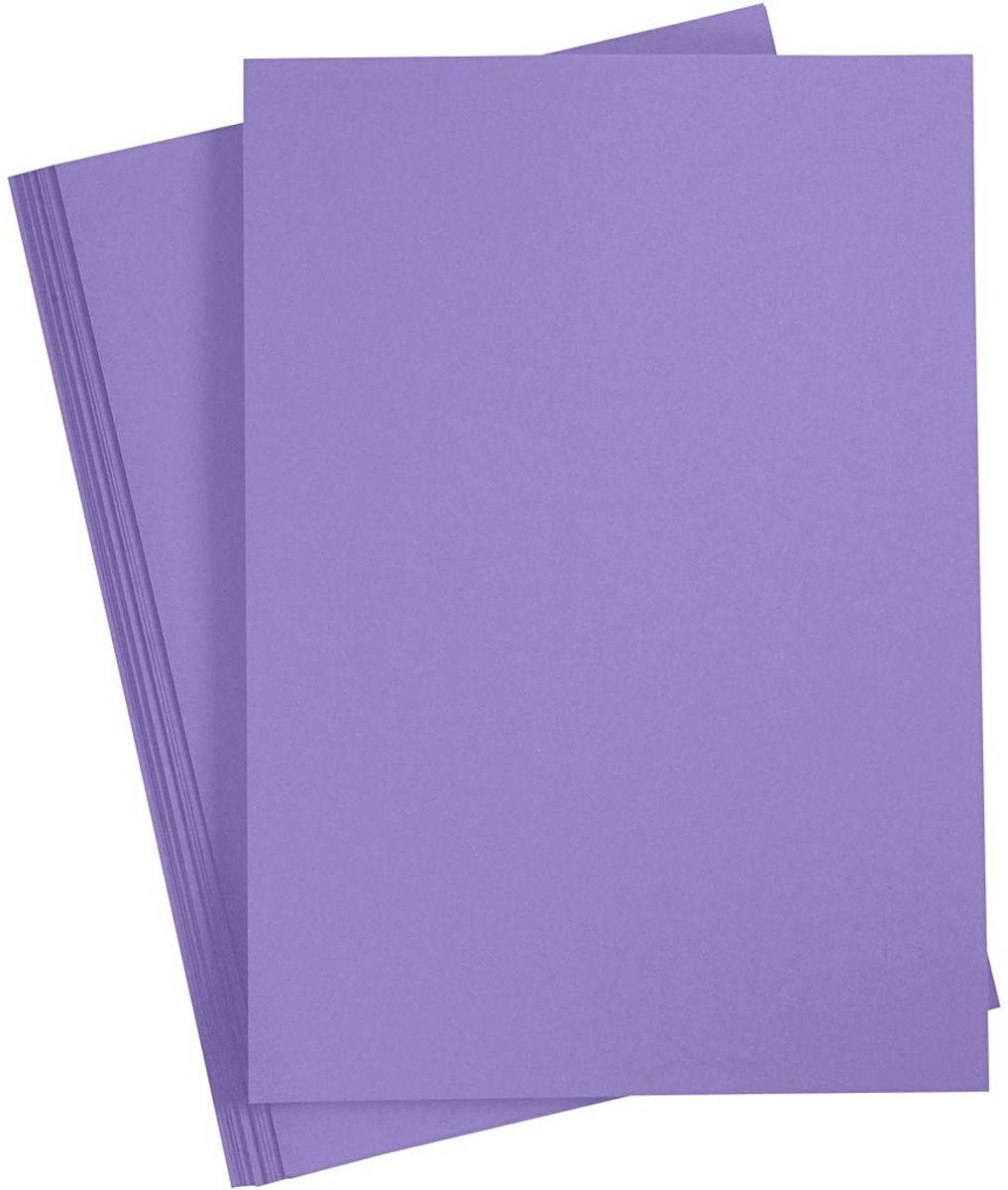 Creativ company gekleurd karton, a3, 297x420 mm, 180 gr, donkerpaars, 1x20vel