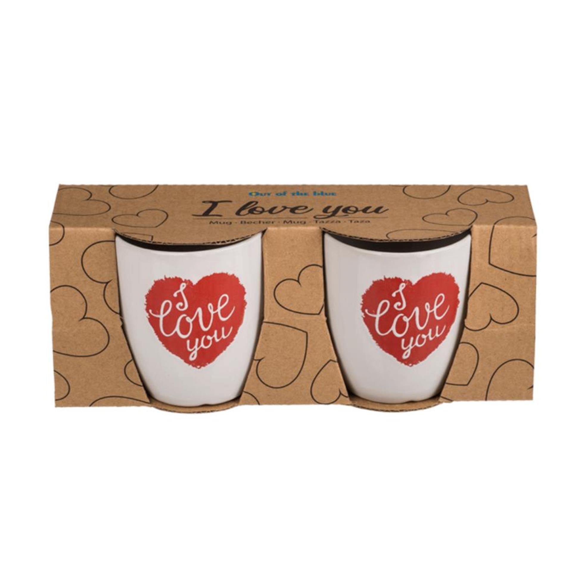 Ootb senseomokje i love you set a 2 stuks ã˜6,7xh7,5cm