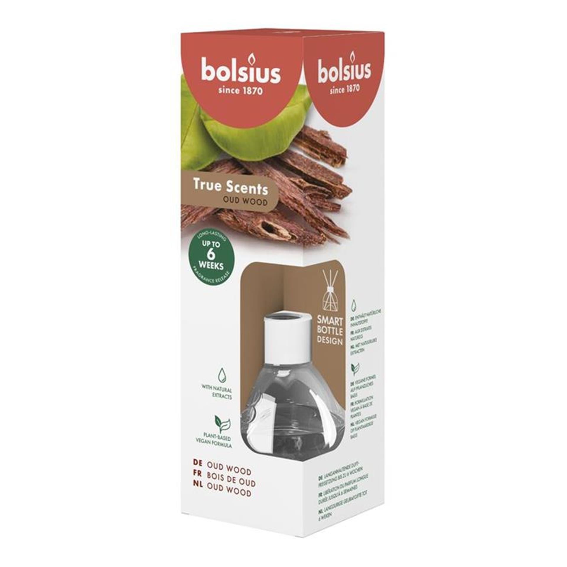 Bolsius geurstokjes 60ml oud wood