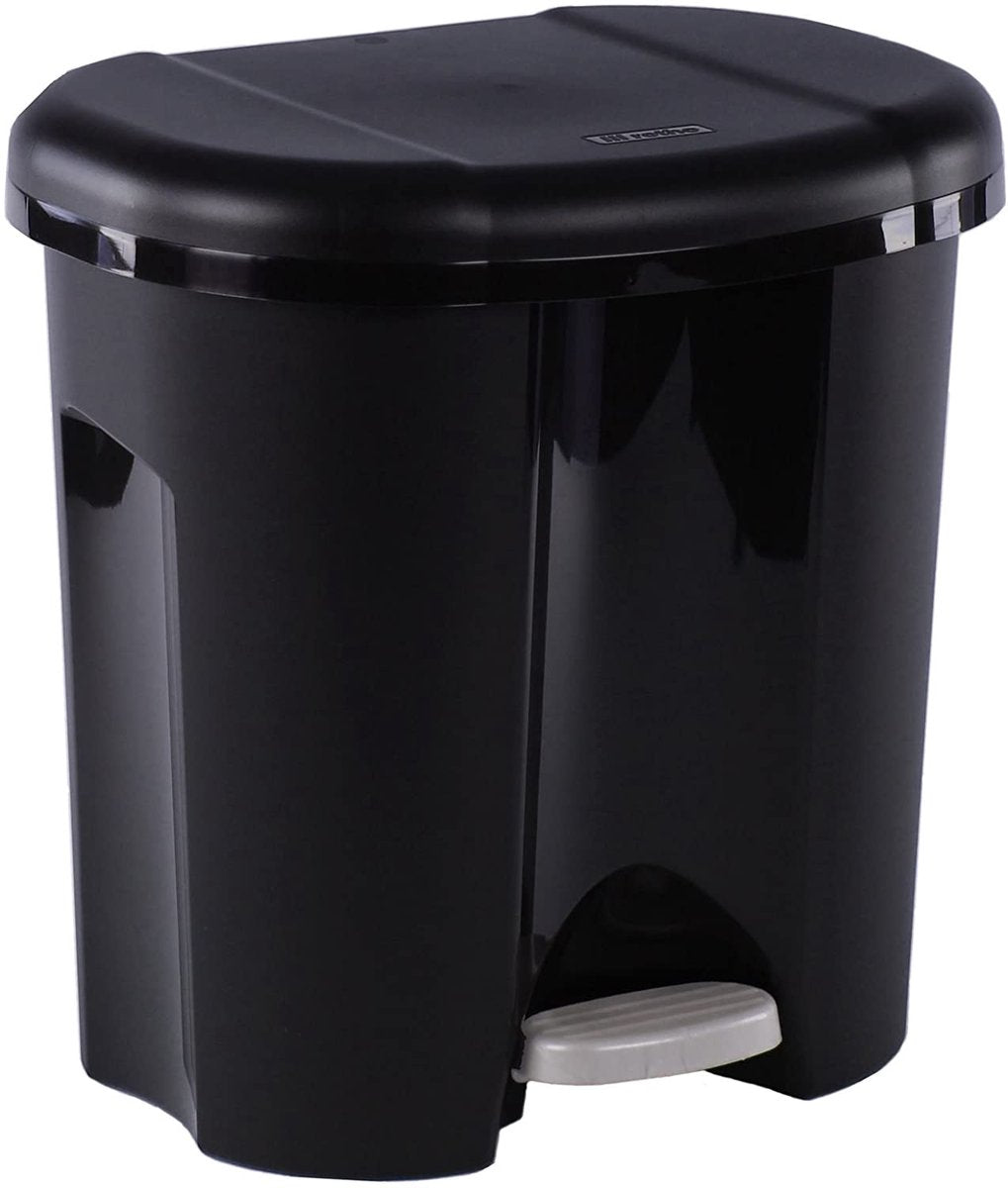 Rotho duo afvalscheider 2x10l - zwart - bpa vrij