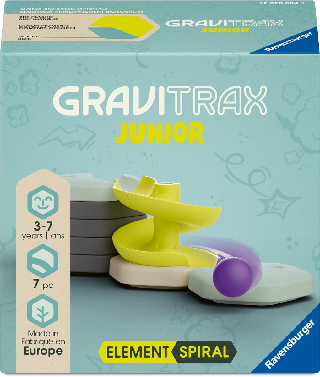 Ravensburger gravitrax junior element spiral - knikkerbaanuitbreiding - spiraal element