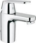 Grohe eurosmart cosmopolitan wastafelkraan - lage uitloop - uittrekbare ketting met stop - chroom - waterbesparend