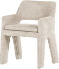 Vtwonen bigfoot eetkamerstoel - chenille - zand beige - 78x57x56 cm