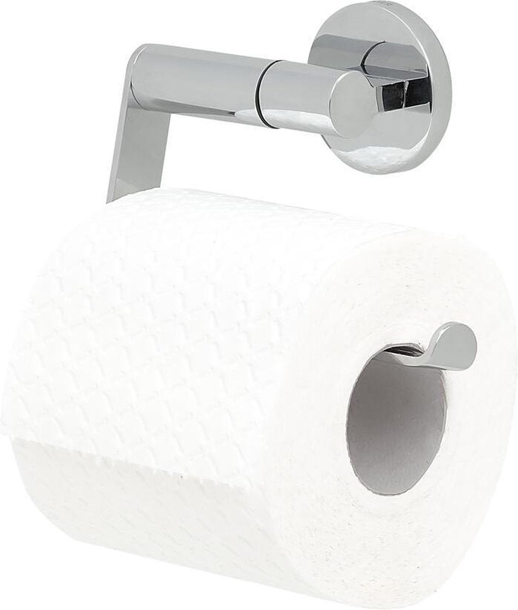 Tiger noon - wc rolhouder zonder klep - toiletrolhouder - zonder boren - boren of lijmen - chroom
