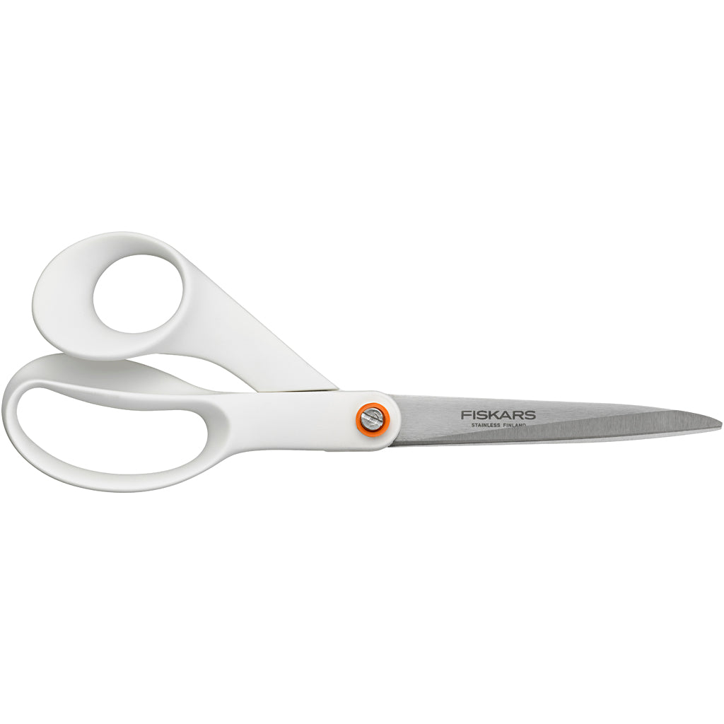 Creativ company fiskars universele schaar wit, 21cm