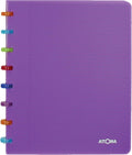 Atoma tutti frutti schrift, ft a5, 144 bladzijden, commercieel geruit, transparant paars