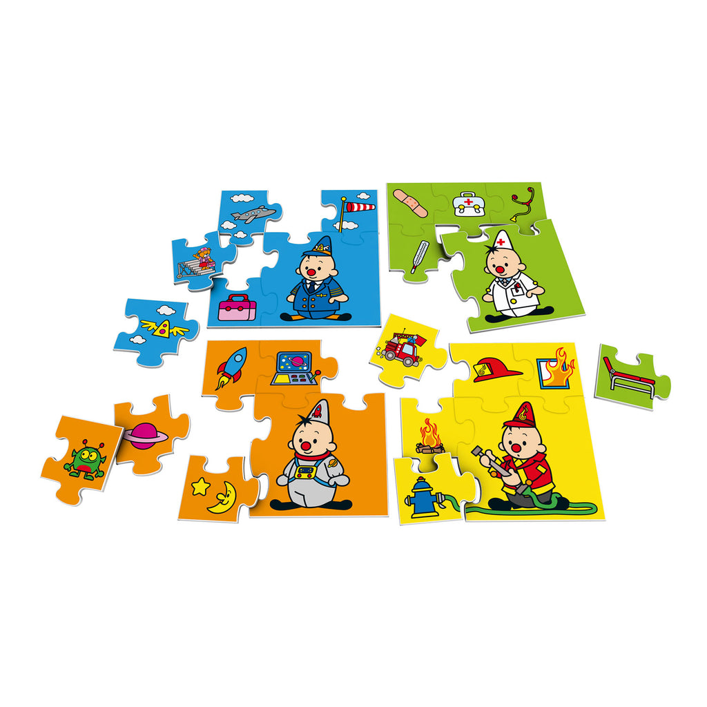 Studio 100 Bumba Puzzle-Berufe, 4 in 1