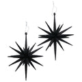 Boltze home deco hanger tove ø15xh15cm zwart met glitters- 2 stuks in verpakking