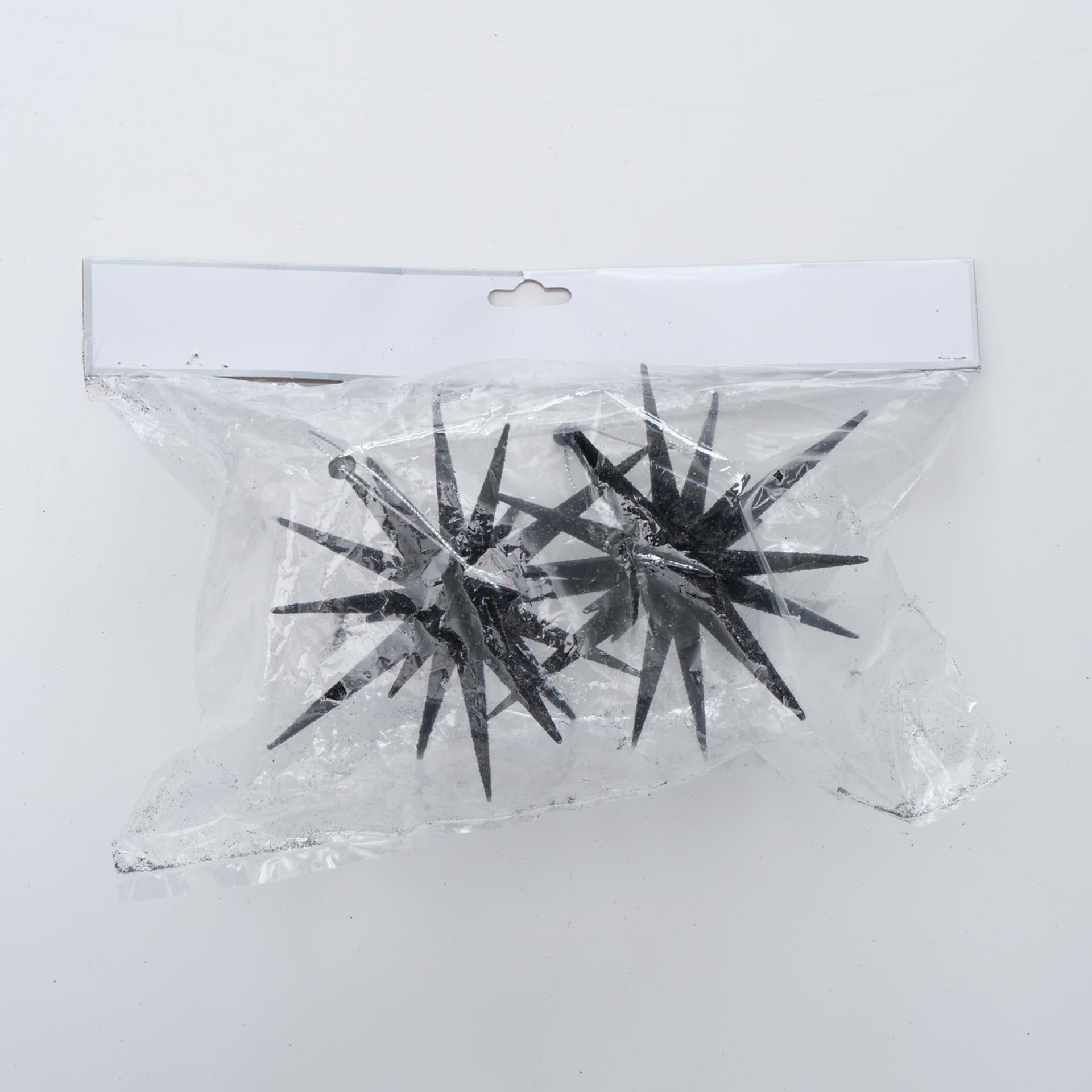 Boltze home deco hanger ster h15cm zwart 2-delig
