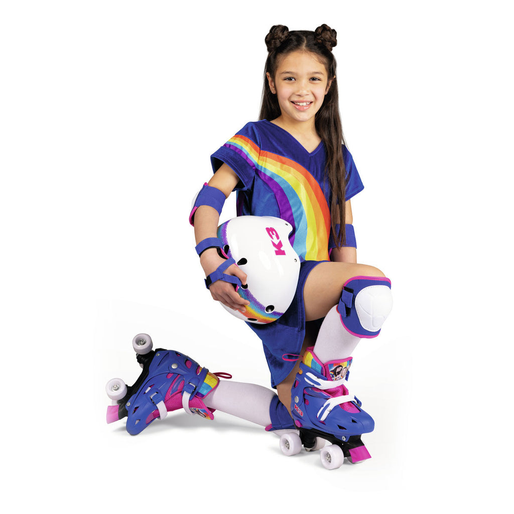 Studio 100 K3 Rollschuhe, Regenbogenfarben, Größe 26-29