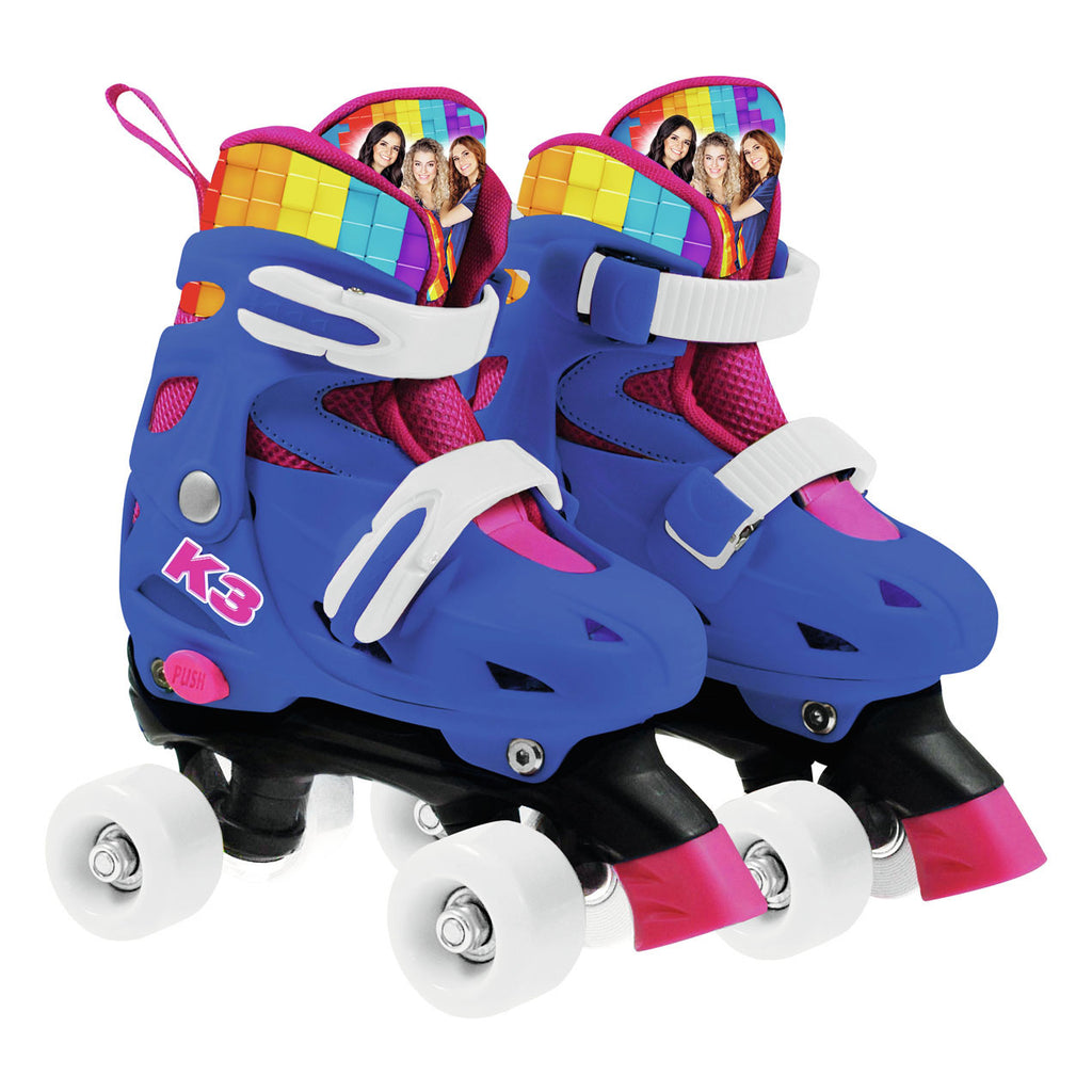 Studio 100 K3 Rollschuhe, Regenbogenfarben, Größe 34-37