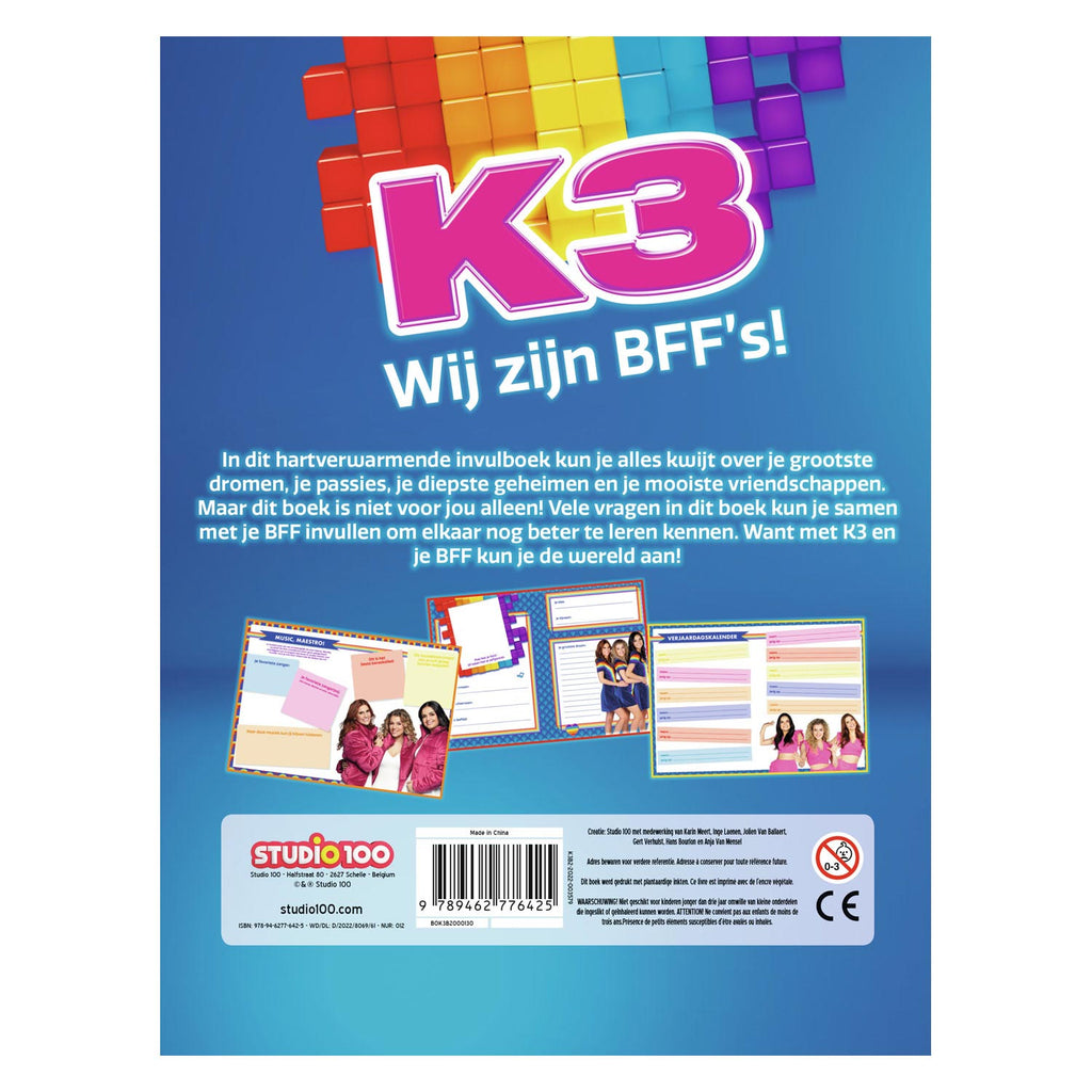 K3 bff invulboek