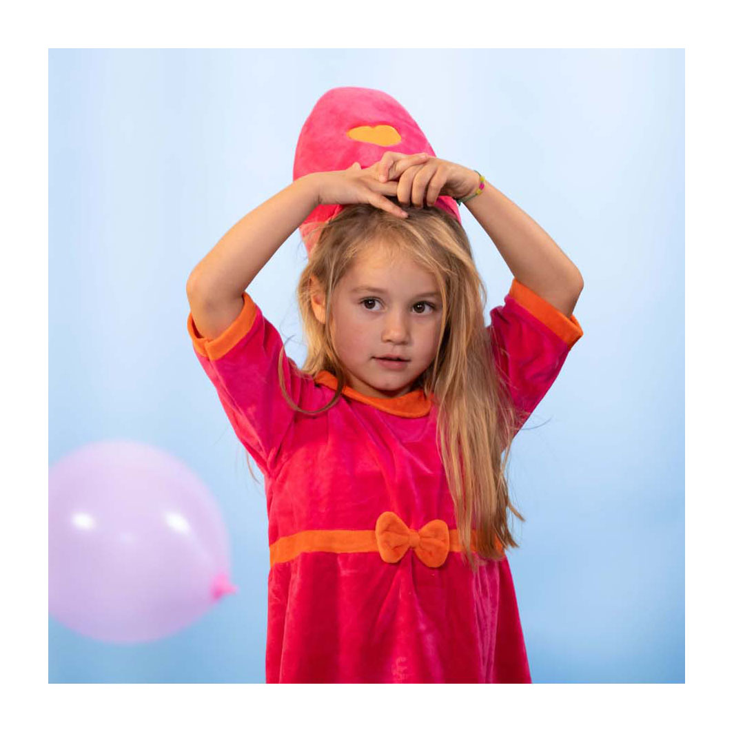 Bumba - verkleedkleding - bumbina verkleedpak 1 tot en met 4 jaar - maat 98 104 - exclusief hoed