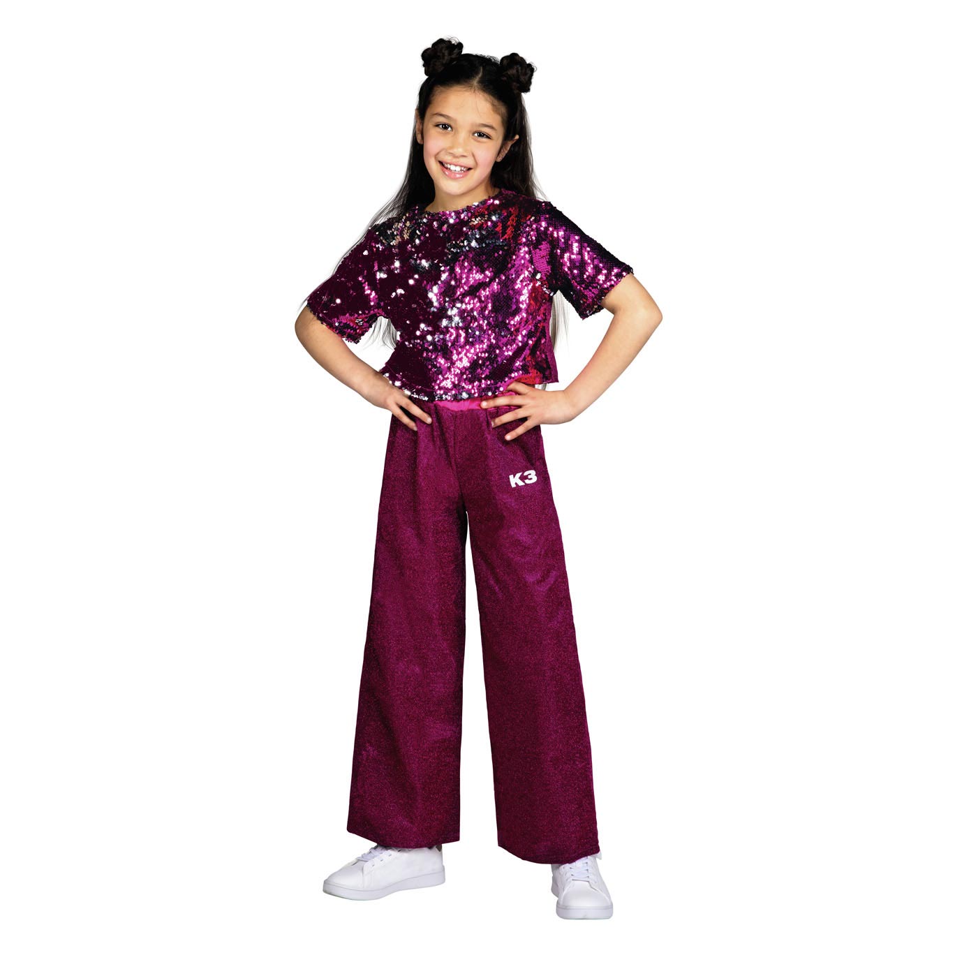 K3 verkleedpak roze, 3-5 jaar