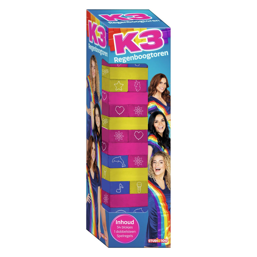 K3 regenboogtoren stapel en balansspel