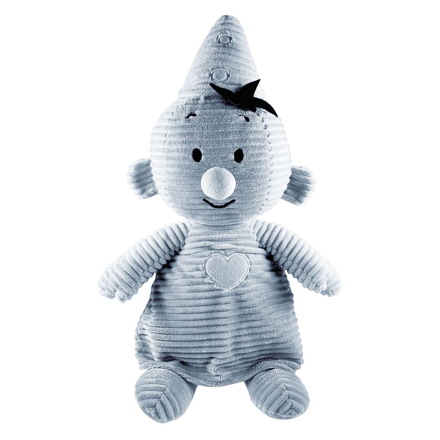Bumba knuffel corduroy blauw, 35 cm