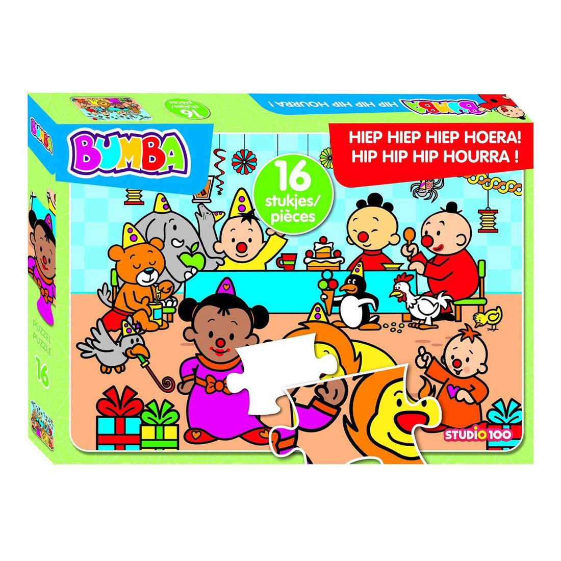 Studio 100 Bumba Puzzle hip hip hip hurra, 16 Teile.