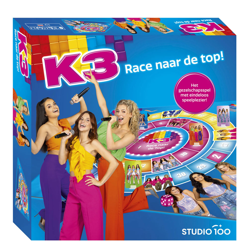 Studio 100 K3 – Das Brettspiel „Der Wettlauf an die Spitze“