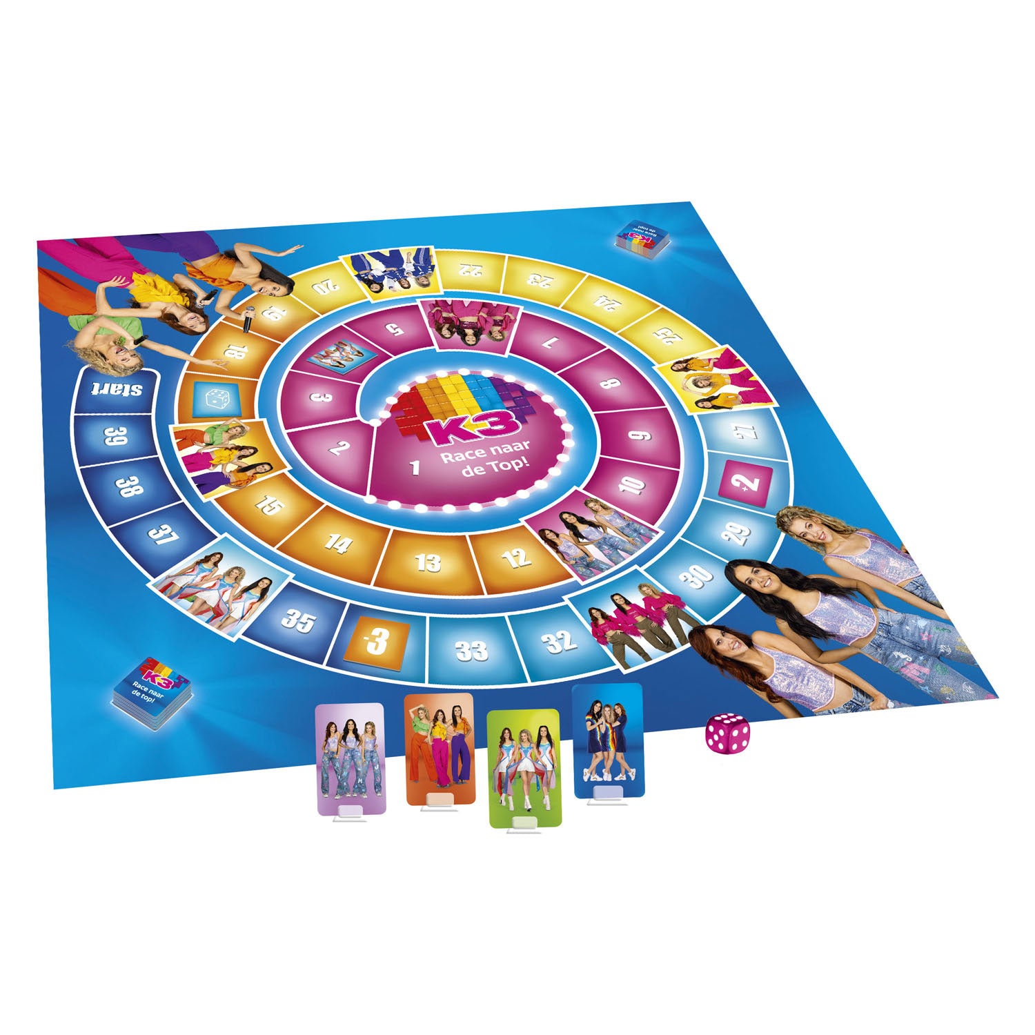 Studio 100 K3 – Das Brettspiel „Der Wettlauf an die Spitze“