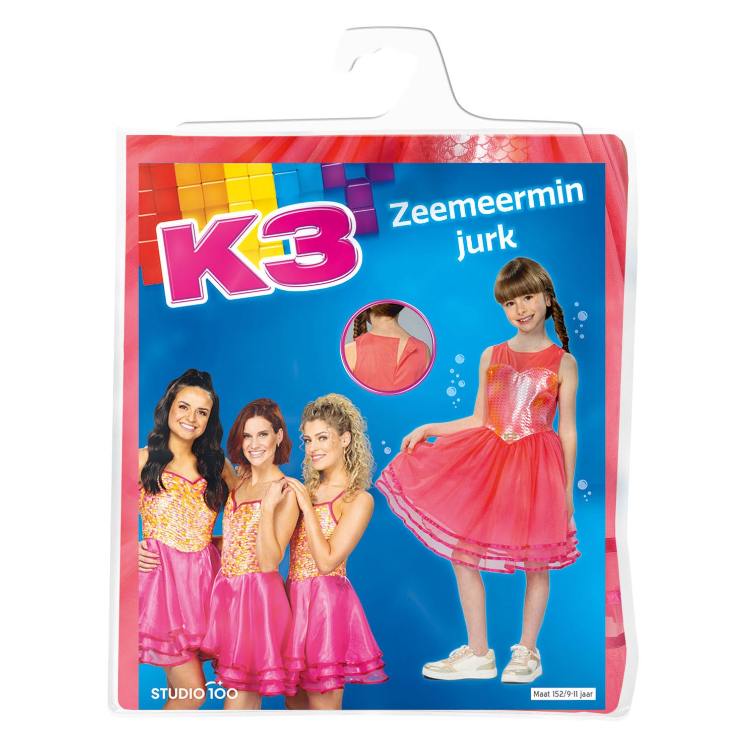 K3 verkleedjurk - zeemeermin jurk, 9-11 jaar